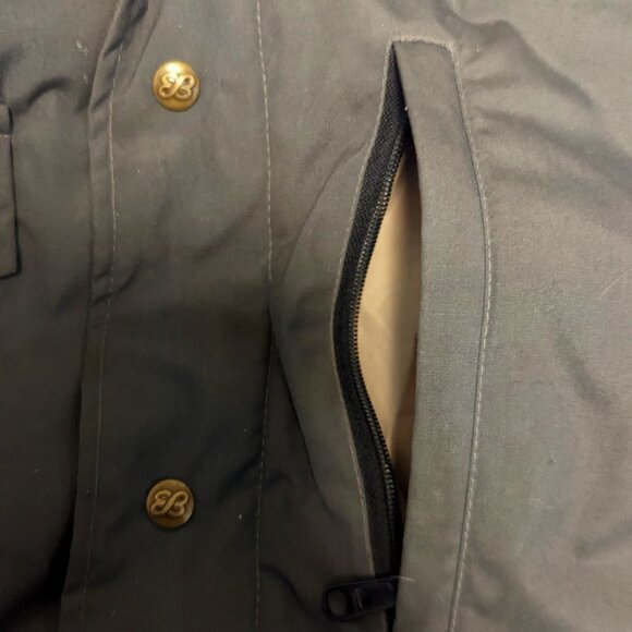 Vintage Goose Down Puffer Eddie Bauer Jacket Size XL Winter Grey - Picture 9 of 10